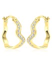 Gorgeous Designed Silver Hoop Earring HO-2513